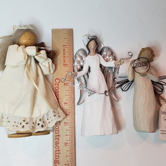 Lot of 3 Angel Figurines | Willow Tree 2007 | St Nicholas Angel | Liebchens - Picture 3 of 10